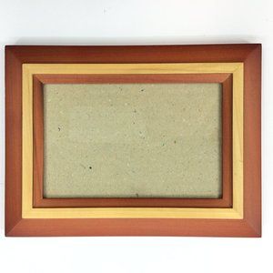 2- Tone Wood Picture Frame with Glass